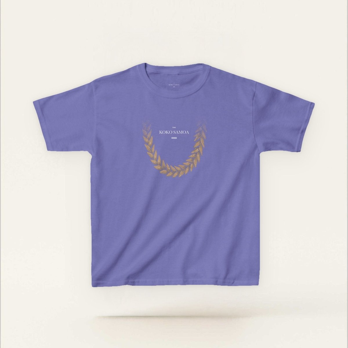 Ula Fala Brown kids tee, The Koko Samoa