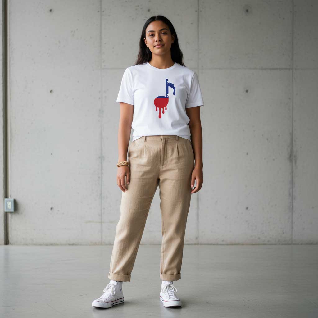Unisex soft tee by Monster Digital featuring Samoan note print on ash-colored fabric, casual and comfortable unisex T-shirt.