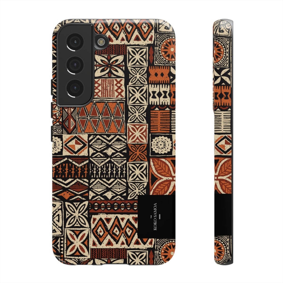 Tough Phone Case Elei with Samoa Koko design, durable protective cover for smartphones in AU, NZ, and USA.