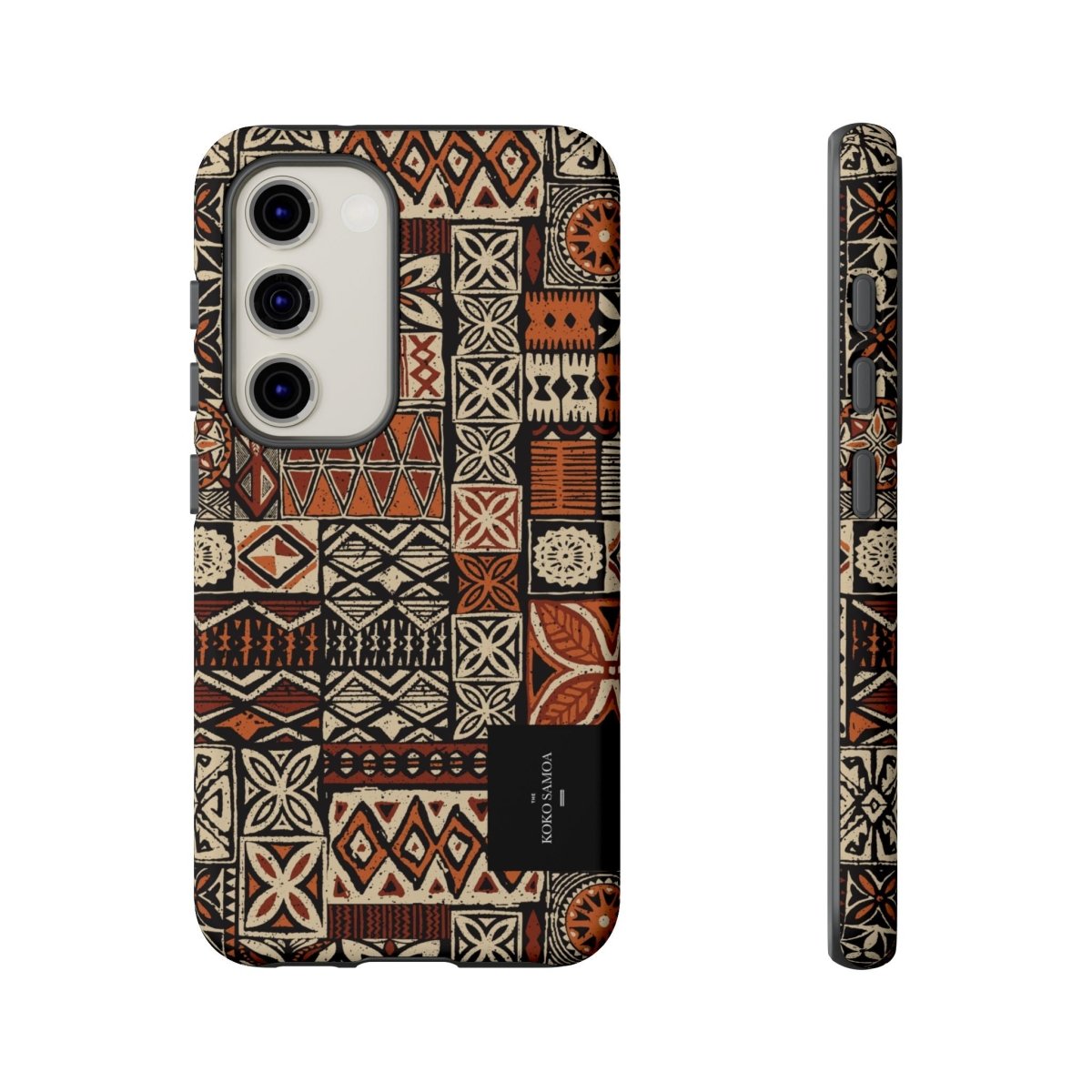 Tough Phone Case Elei for AU, NZ, USA; rugged protective cover with vibrant Samoa-inspired design.