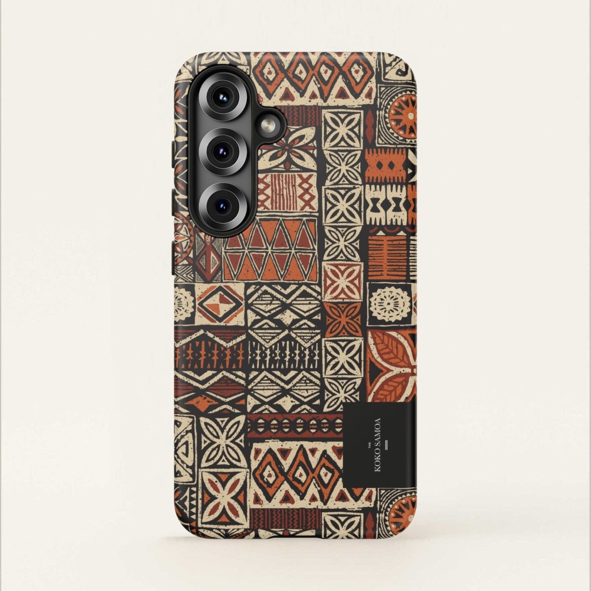 WOYC Tough Phone Case Elei featuring Koko Samoa design, durable protective cover for smartphones in AU, NZ, and US markets.