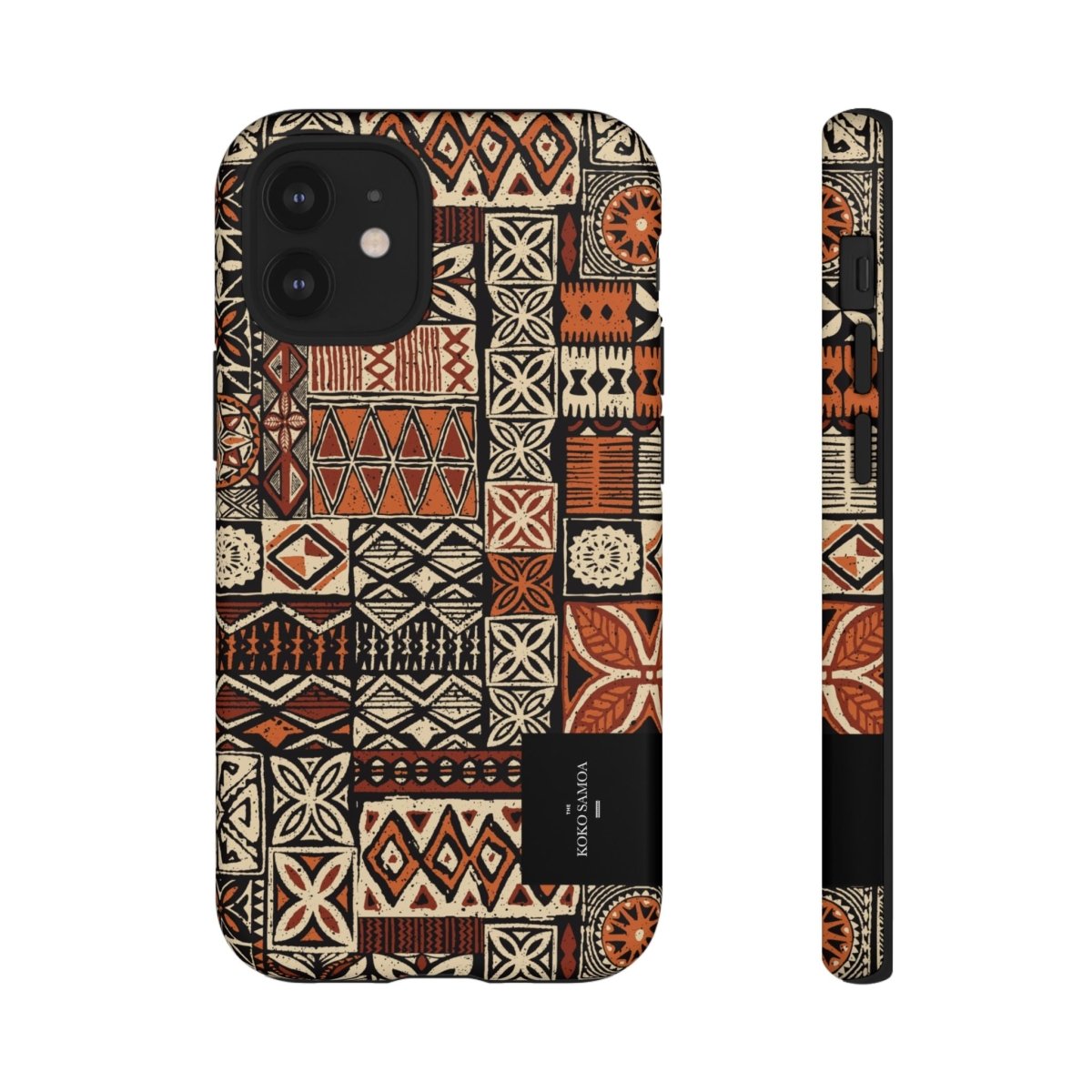 Tough Phone Case Elei design for AU/NZ/USA, durable protective cover with vibrant Koko Samoa pattern.