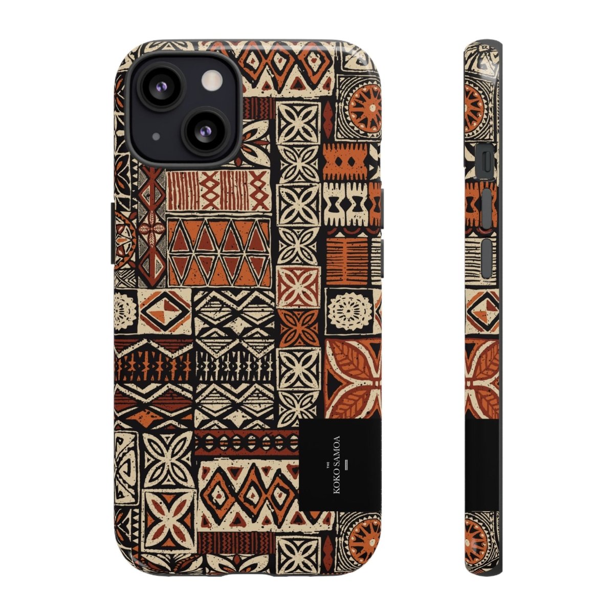 Durable Tough Phone Case Elei with Samoa Koko design, offering protection for smartphones in AU, NZ, and USA.