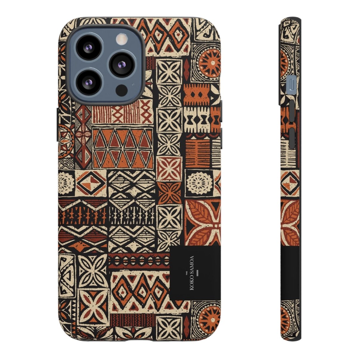 Tough Phone Case Elei featuring Koko Samoa design, durable protective cover for smartphones in AU, NZ, and USA.