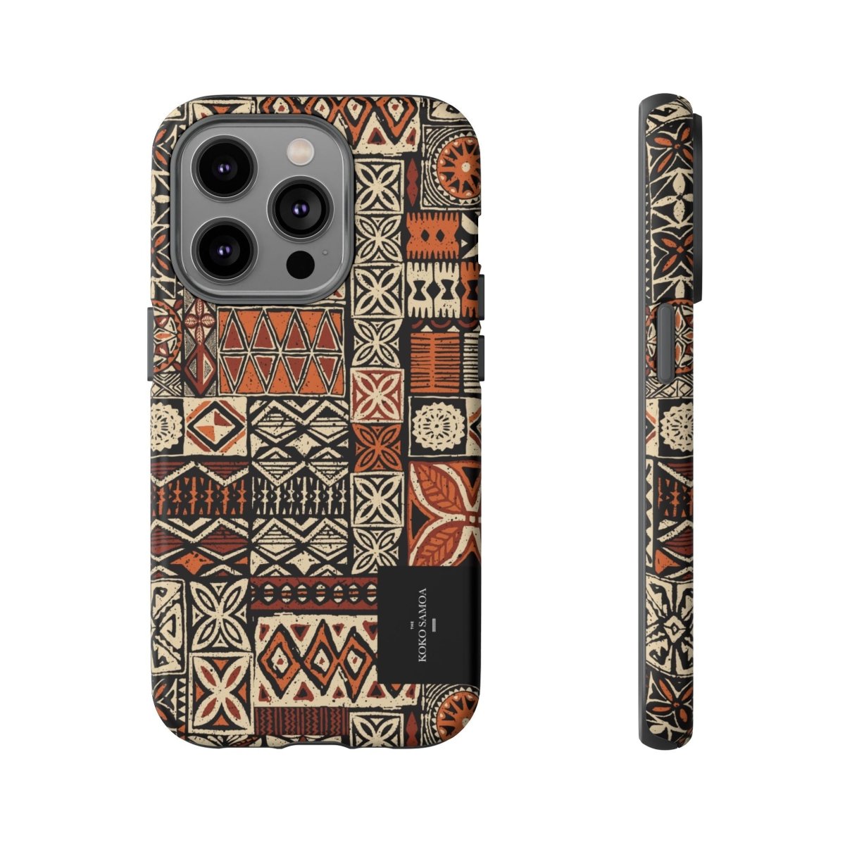 Tough Phone Case Elei featuring Koko Samoa design, durable protective cover for smartphones in AU, NZ, and USA.