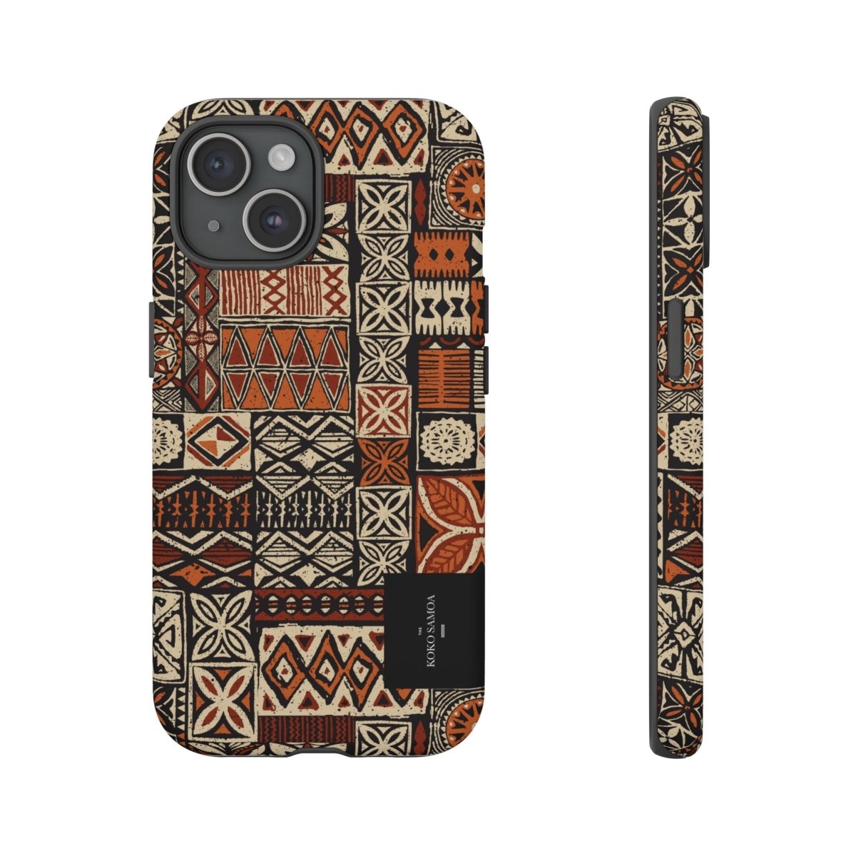 Tough Phone Case Elei design for AU/NZ/USA, durable protective case with tropical pattern for smartphones.