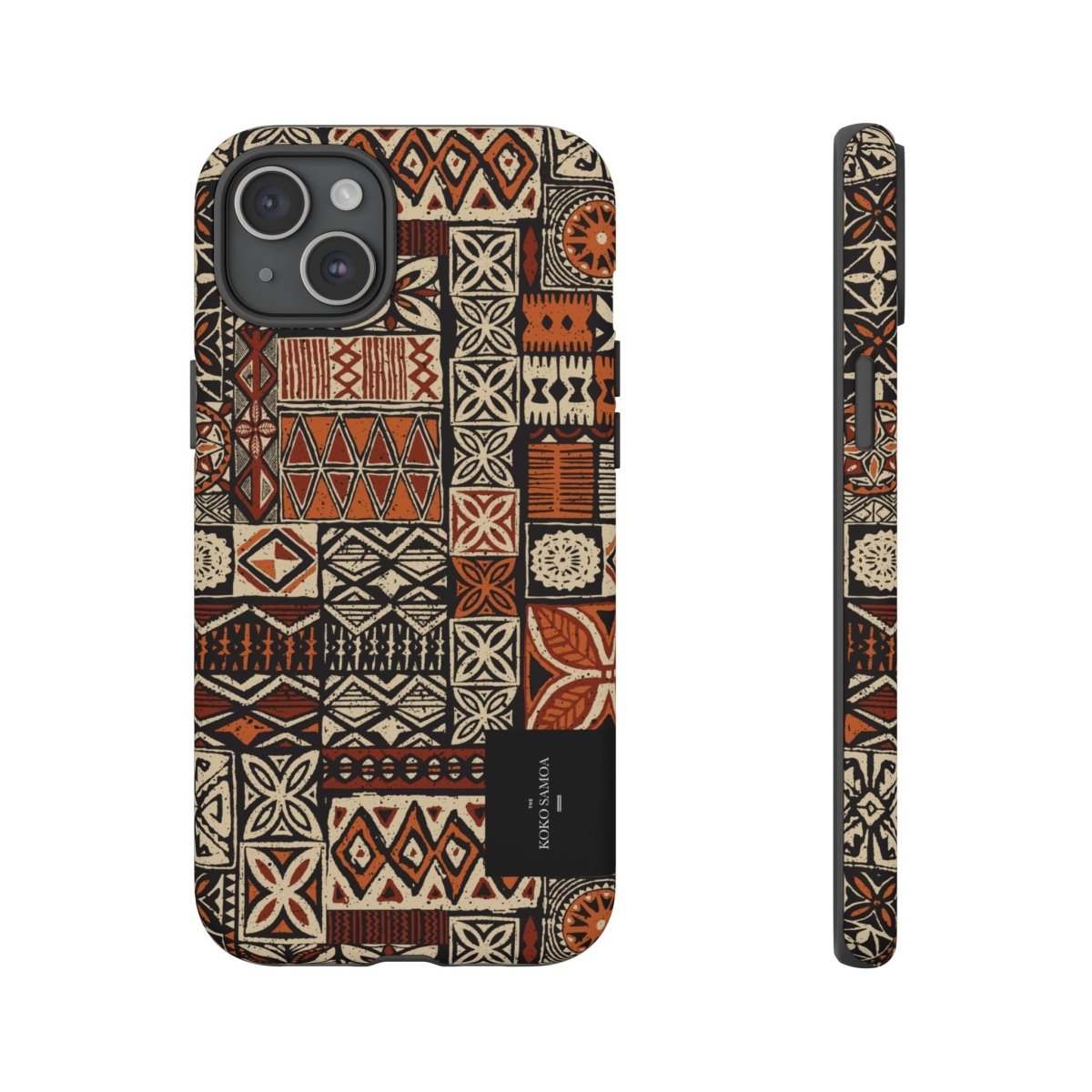 Tough Phone Case Elei design for AU/NZ/USA with Samoa Koko pattern, durable protective cover for smartphones.