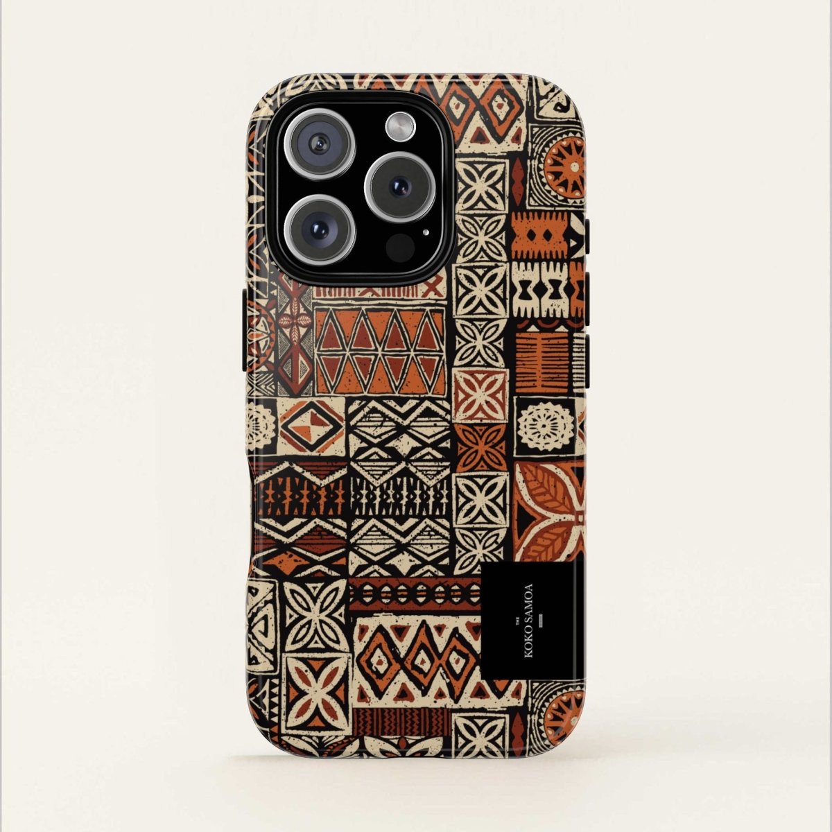 Tough Phone Case Elei featuring Koko Samoa design, durable protective cover for smartphones in AU, NZ, and USA.