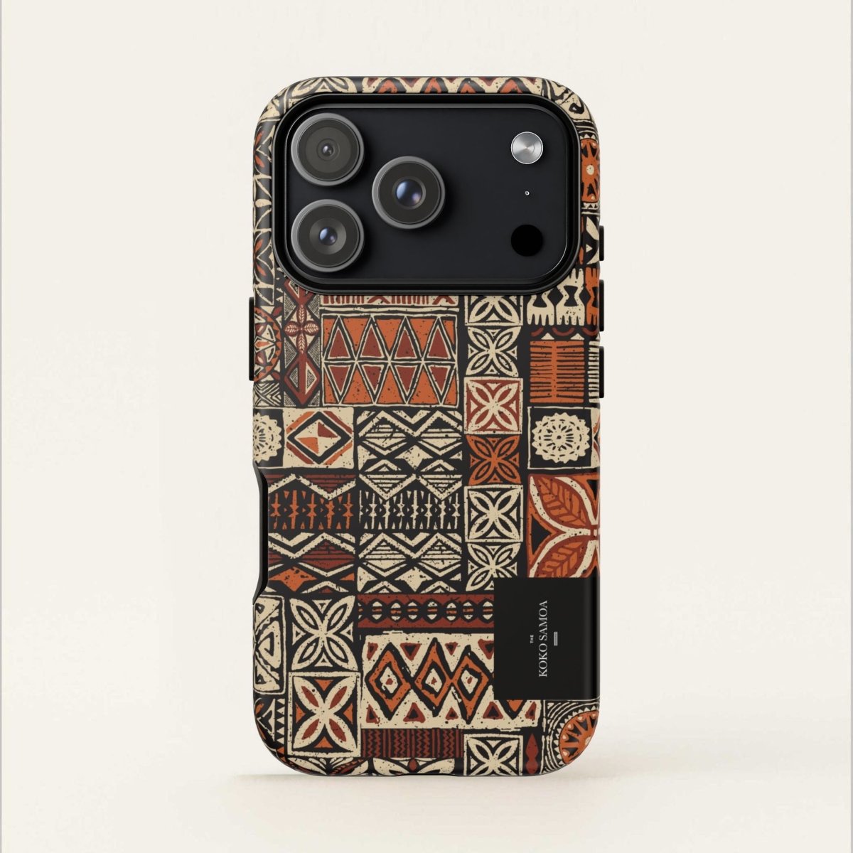 Tough Phone Case Elei for AU/NZ/USA, durable protective cover with vibrant Samoa-inspired design for smartphones.