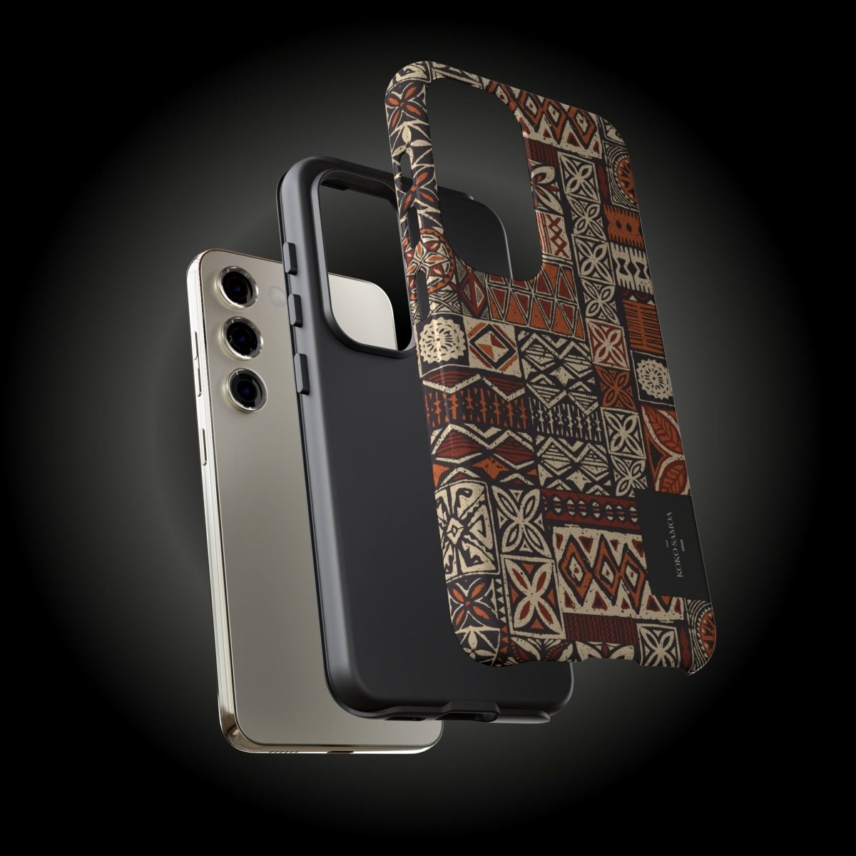 Tough Phone Case Elei featuring Koko Samoa design, durable protective cover for smartphones in AU, NZ, and USA.