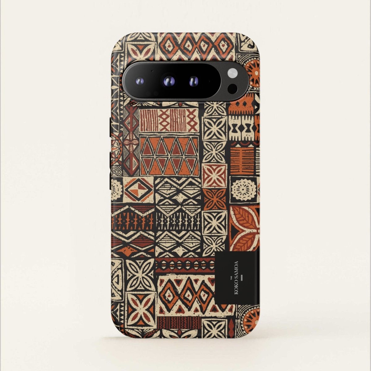 WOYC Tough Phone Case Elei design, durable protective cover for smartphones, featuring vibrant Koko Samoa artwork.