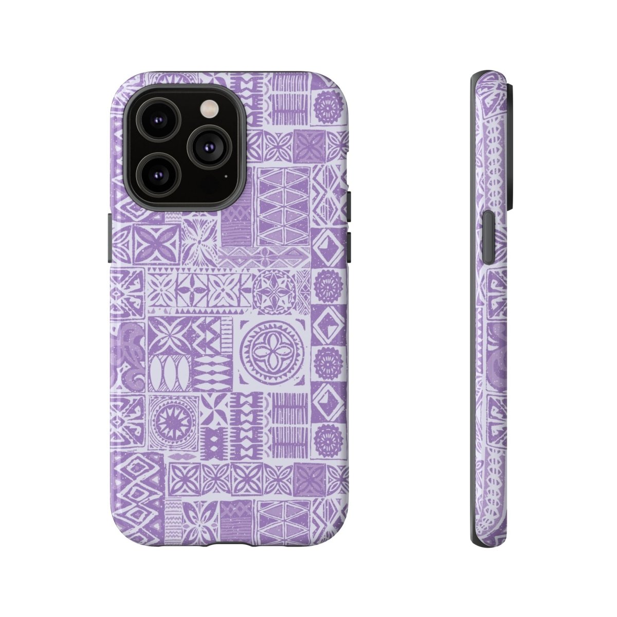 Lavender Elei tough phone case for iPhone 17, glossy finish, designed for AU, NZ, and USA,.