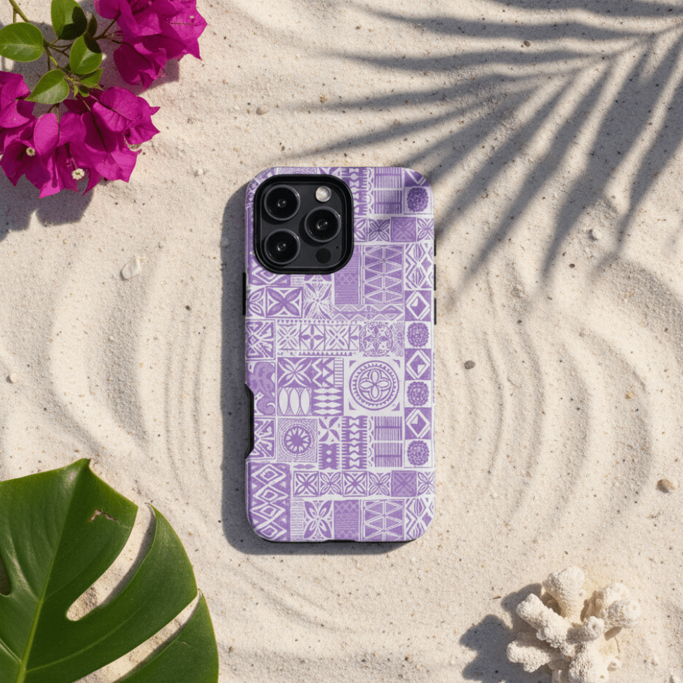 Tough Phone Case - Lavender Elei - AU/NZ/USA - The Koko Samoa