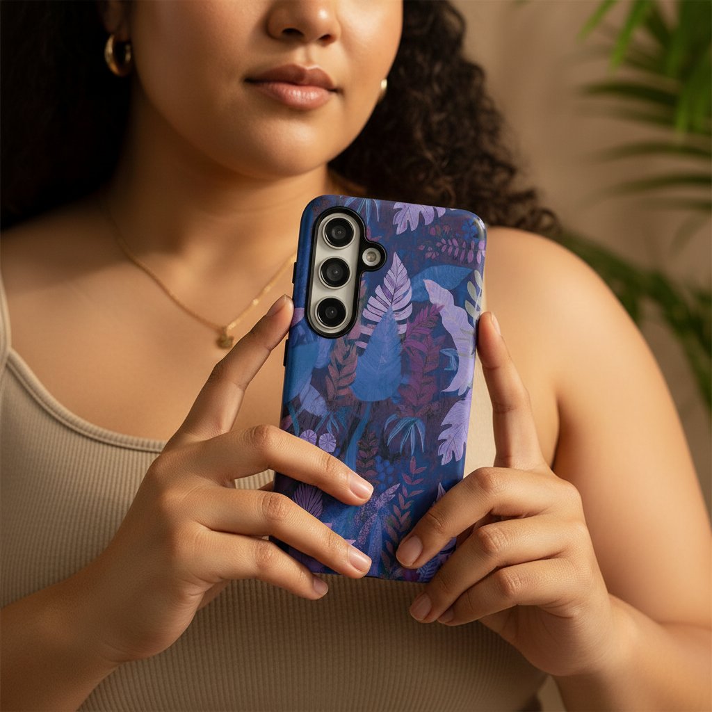 Tough Phone Case - Lavender Palms