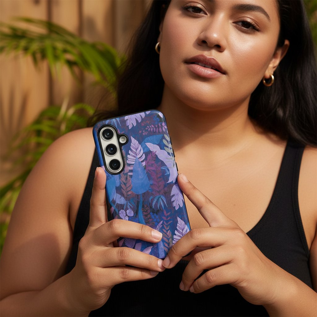 Tough Phone Case - Lavender Palms - AU/NZ/USA - The Koko Samoa