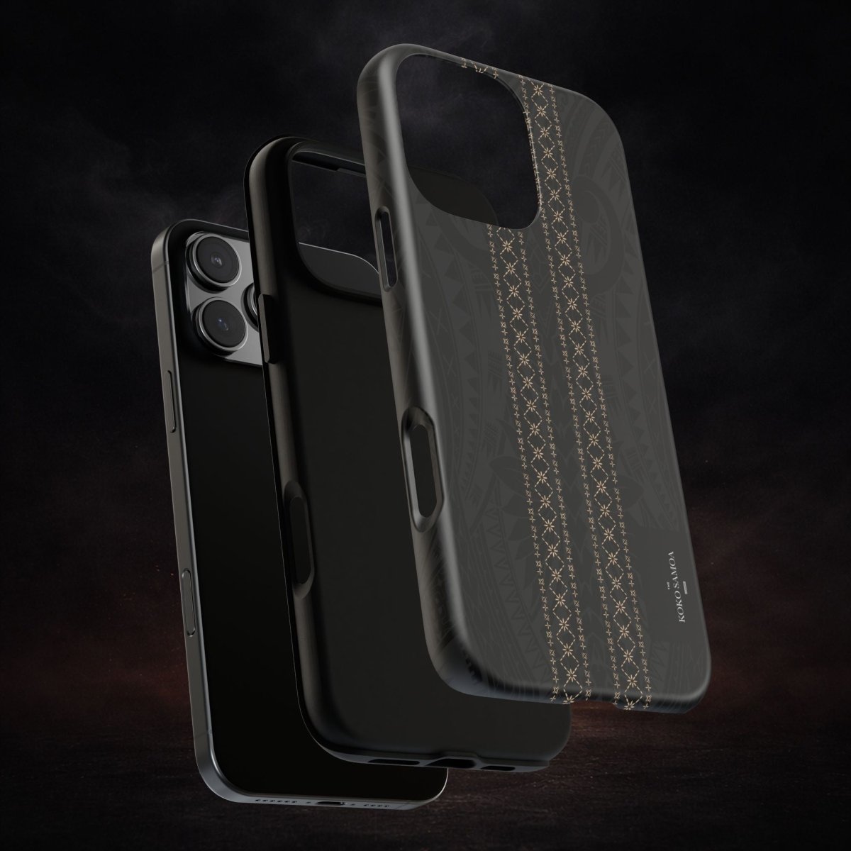 Tough Phone Case Malu design for AU/NZ/USA, durable protective cover with tropical Koko Samoa pattern.
