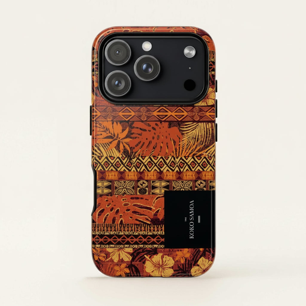 Glossy Tough Phone Case for iPhone 17 featuring the Poutasi Promise design, suitable for AU, NZ, and USA.