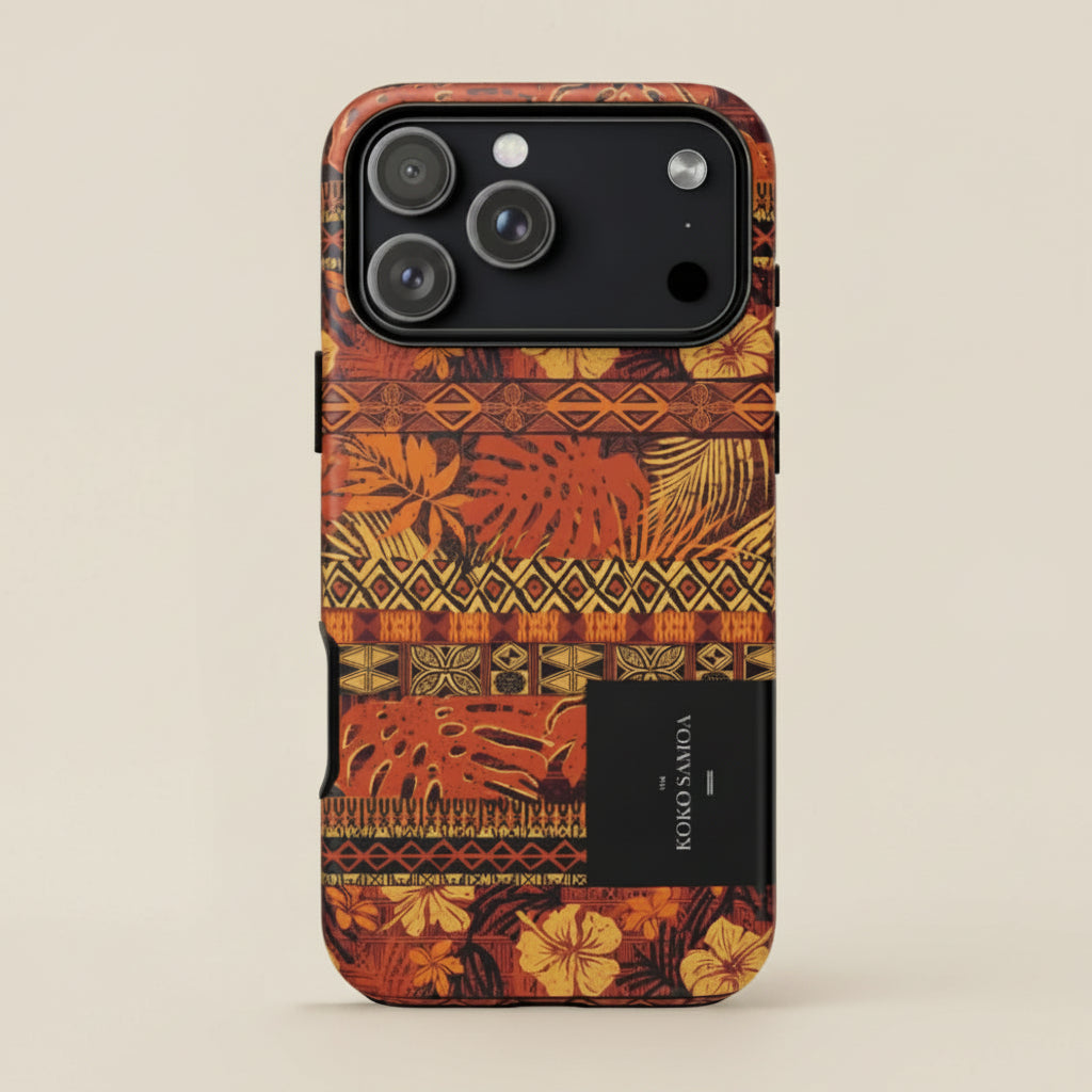 Glossy Tough Phone Case featuring the Poutasi Promise design for iPhone 17, suitable for AU, NZ, and USA.