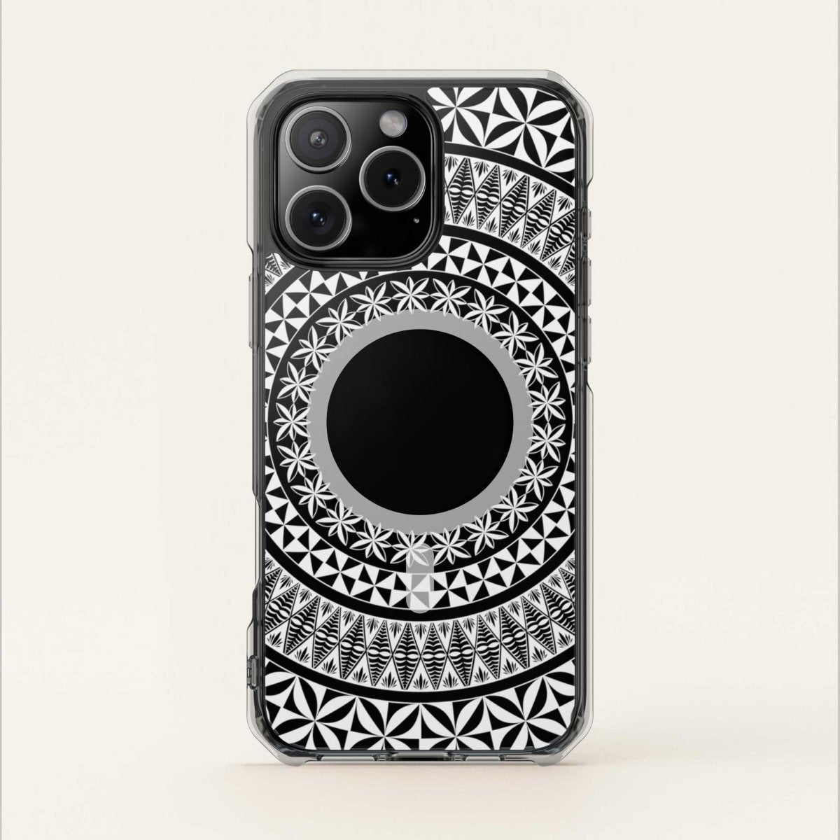MagSafe clear case for iPhone 16, featuring Tongan design, transparent protective shell for AU, NZ, and USA markets.