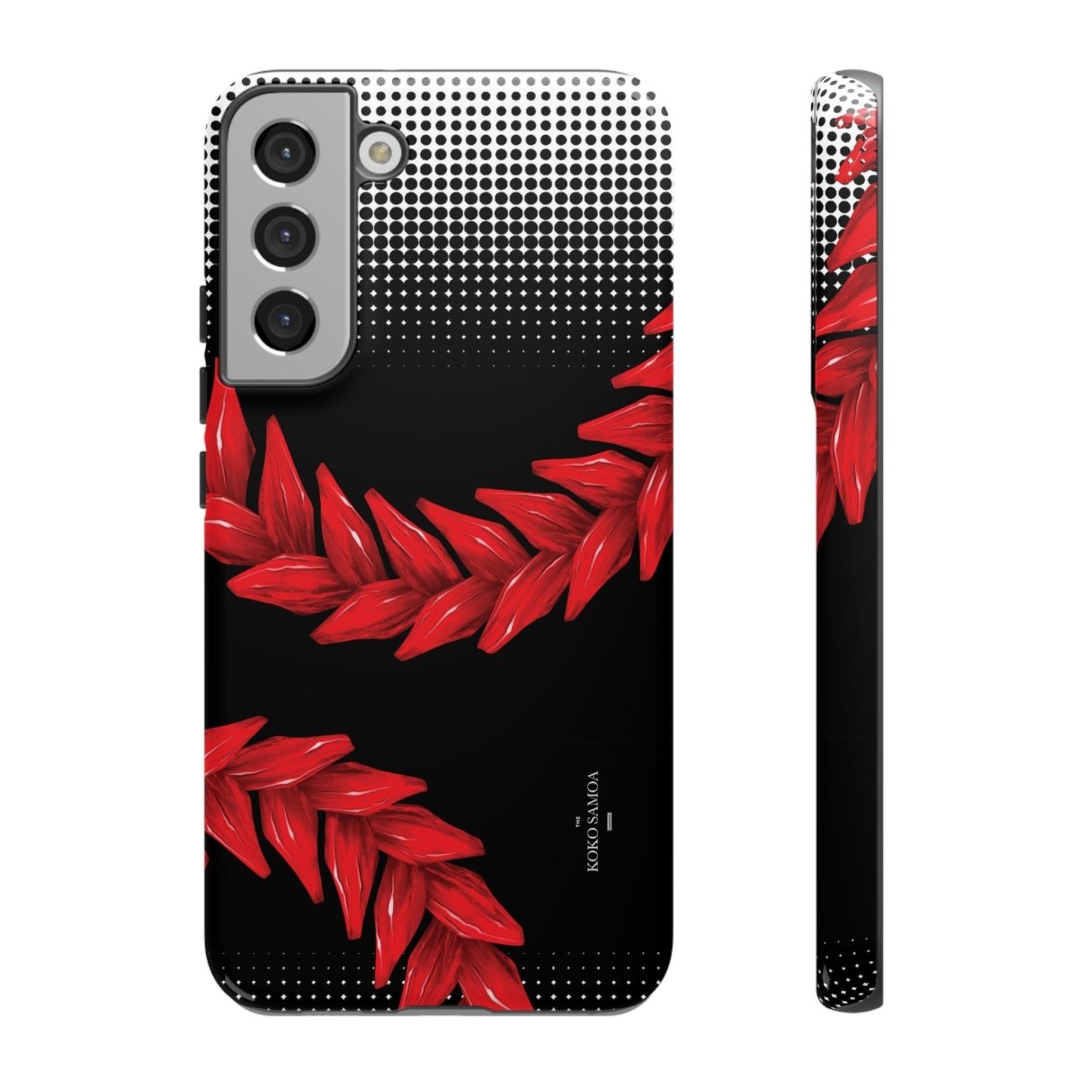Tough Phone Case Ula Fala design for AU, NZ, USA, featuring vibrant Samoan artwork on durable protective case.