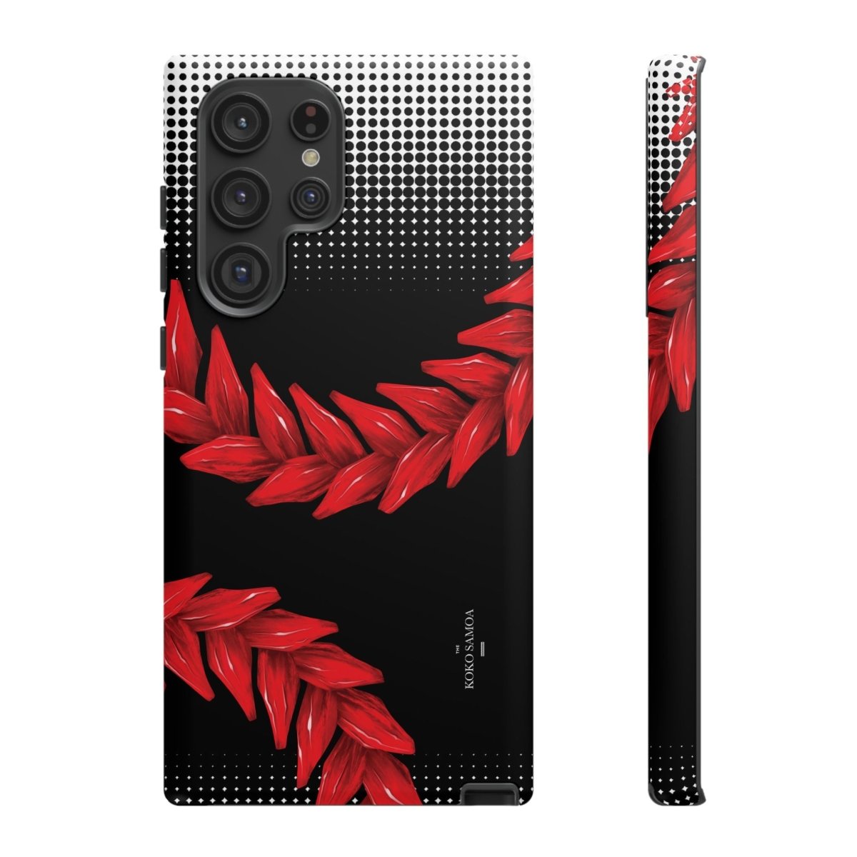 Tough Phone Case Ula Fala design for AU/NZ/USA, rugged protection for smartphones with vibrant Samoan-inspired artwork.
