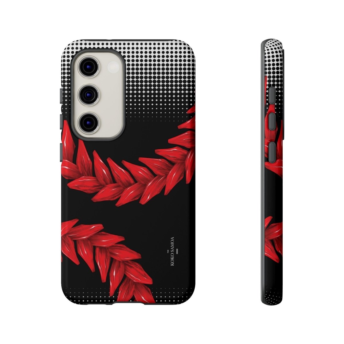 Tough Phone Case Ula Fala design for AU/NZ/USA, durable protective case for smartphones with vibrant Polynesian artwork.
