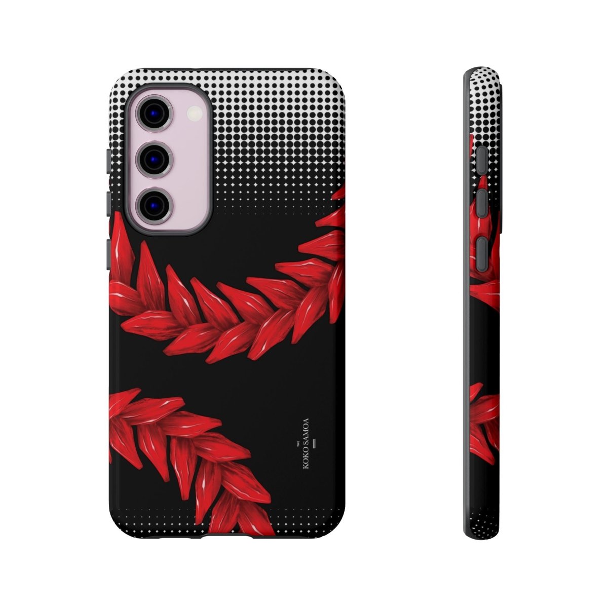 Tough Phone Case Ula Fala design for AU/NZ/USA, rugged protective cover showing vibrant Samoa-inspired artwork.