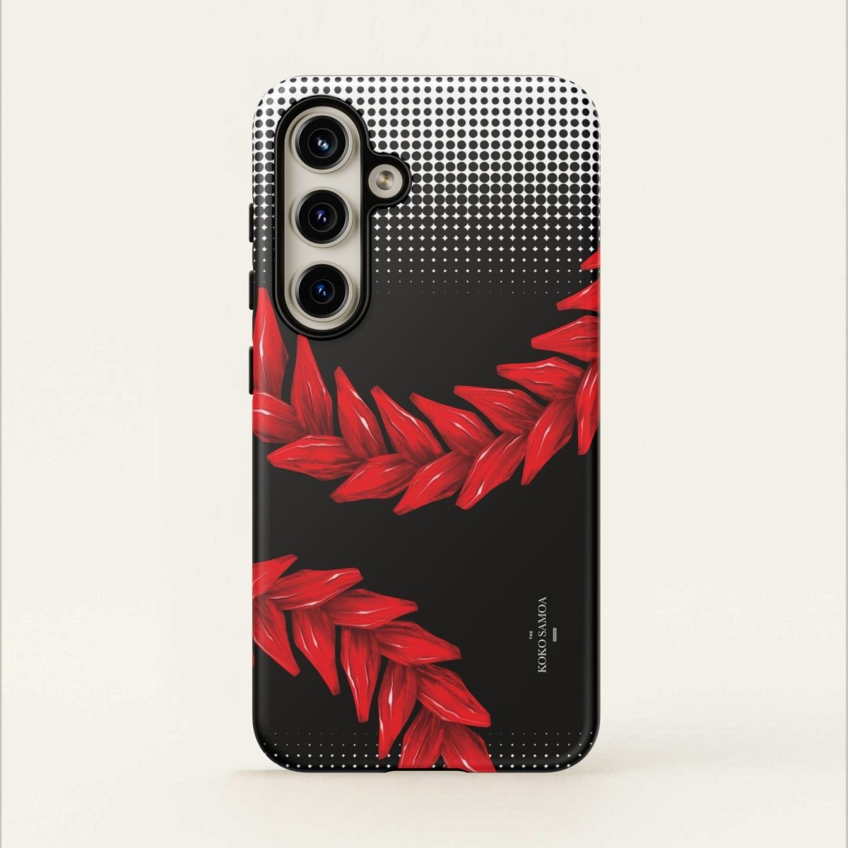 Tough Phone Case Ula Fala design for AU, NZ, and USA, featuring vibrant Samoan-inspired artwork on durable protection.
