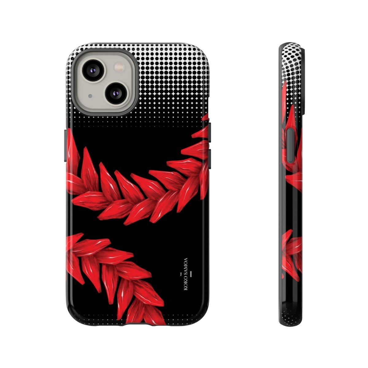 Tough Phone Case Ula Fala with vibrant Samoa design for AU, NZ, and US models, durable protective cover for smartphones.
