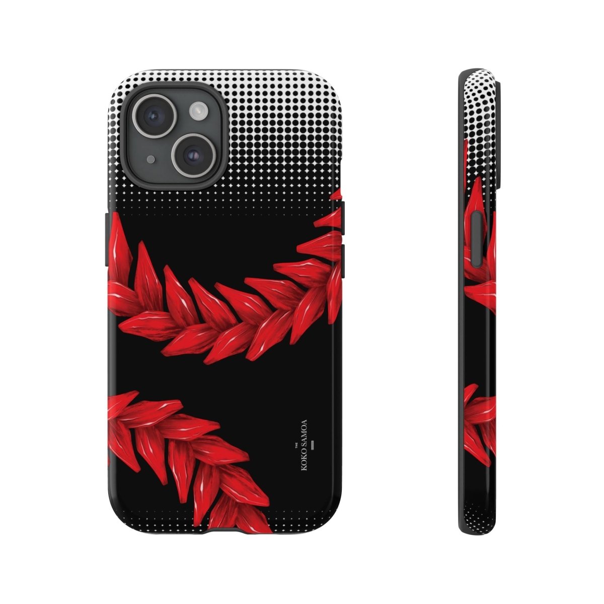 Durable Tough Phone Case Ula Fala design for AU, NZ, and USA, featuring vibrant Samoan artwork on a protective smartphone case.