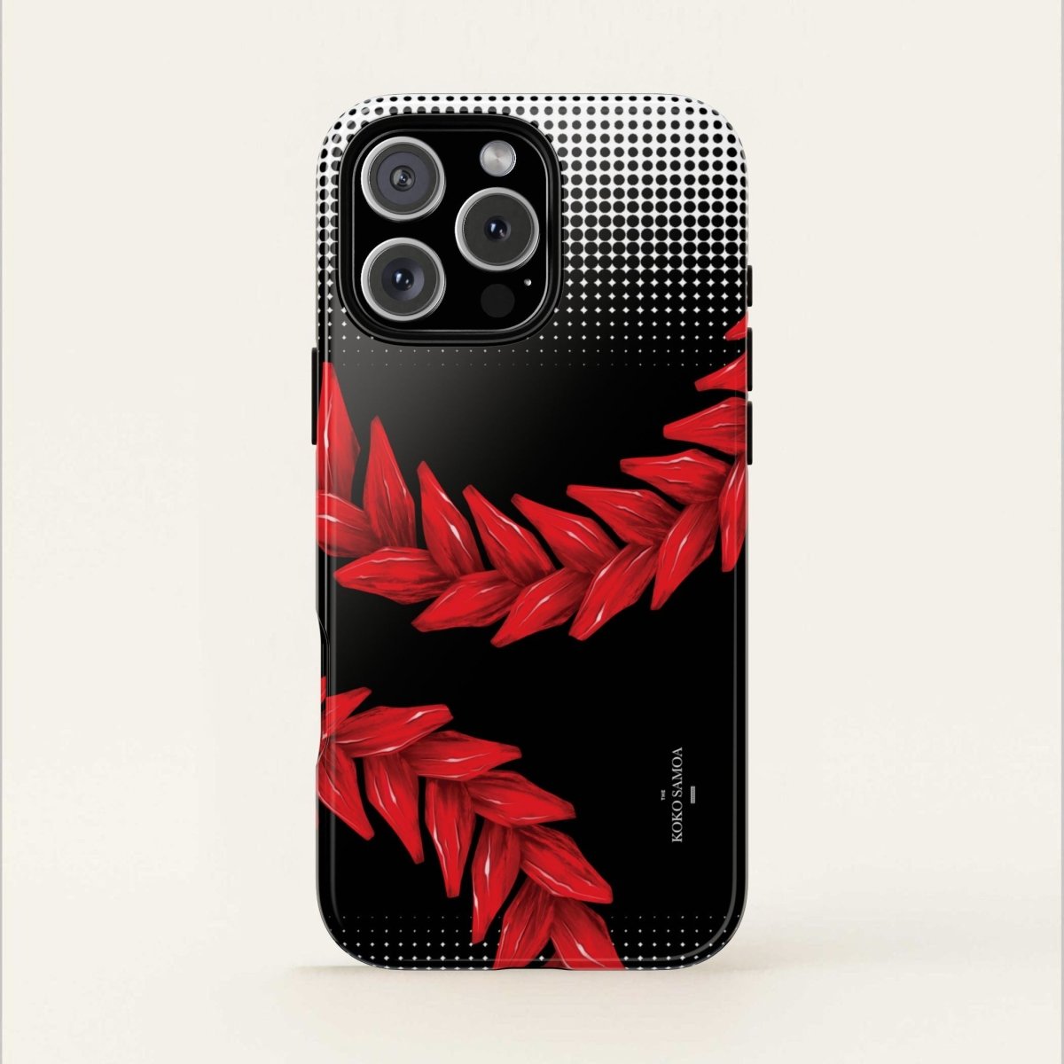 Tough Phone Case Ula Fala design for AU/NZ/USA, durable protective case with vibrant Samoan-inspired artwork.