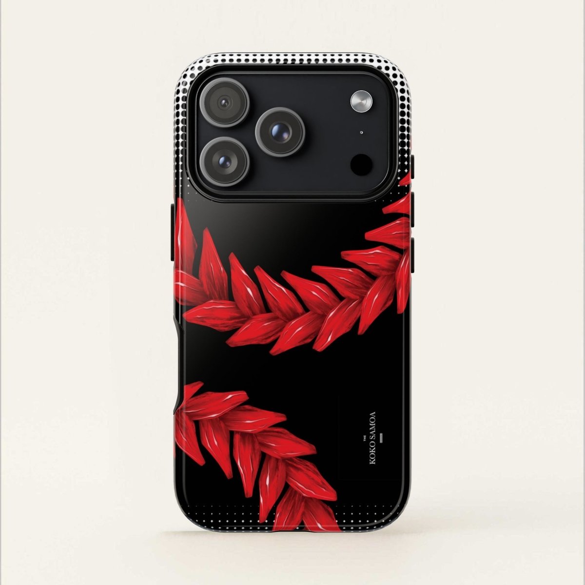 Tough Phone Case Ula Fala design for AU/NZ/USA, featuring vibrant Polynesian-inspired artwork on durable phone protection.