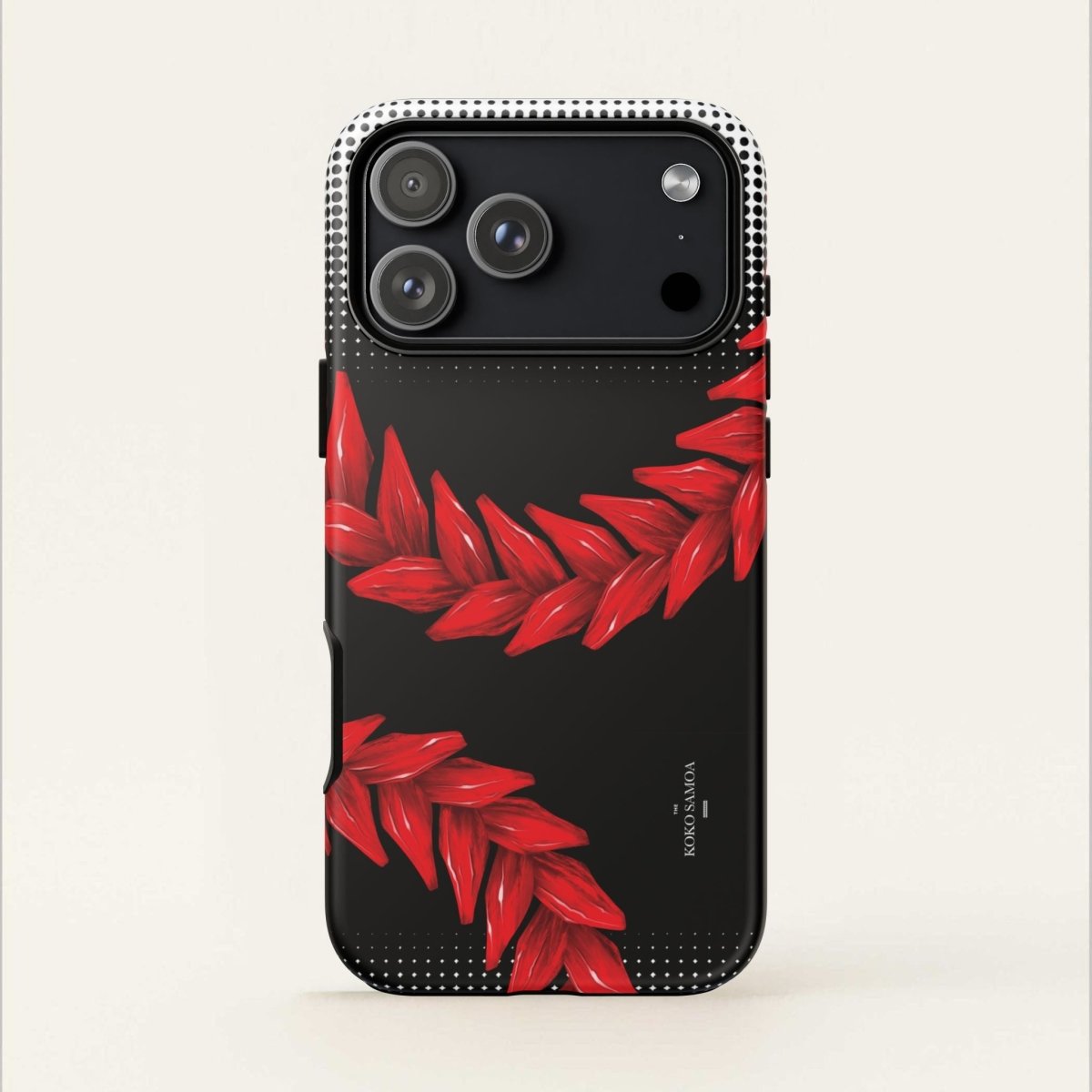 Tough Phone Case Ula Fala design for AU/NZ/USA, rugged protective cover with vibrant Samoan-inspired artwork.