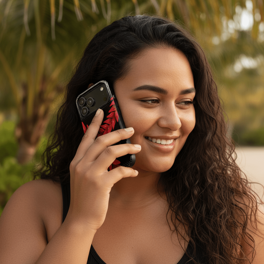 Tough Phone Case Ula Fala for AU, NZ, and USA fits smartphones with durable, rugged protection in a stylish design.