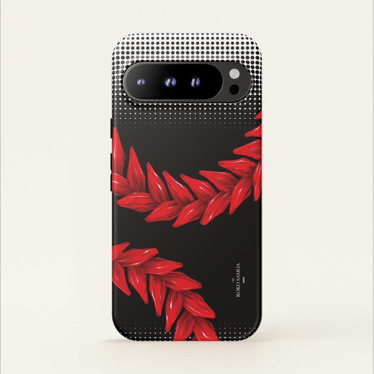 WOYC Tough Phone Case Ula Fala design for AU, NZ, and USA, featuring vibrant Samoa-inspired artwork on durable protective cover.