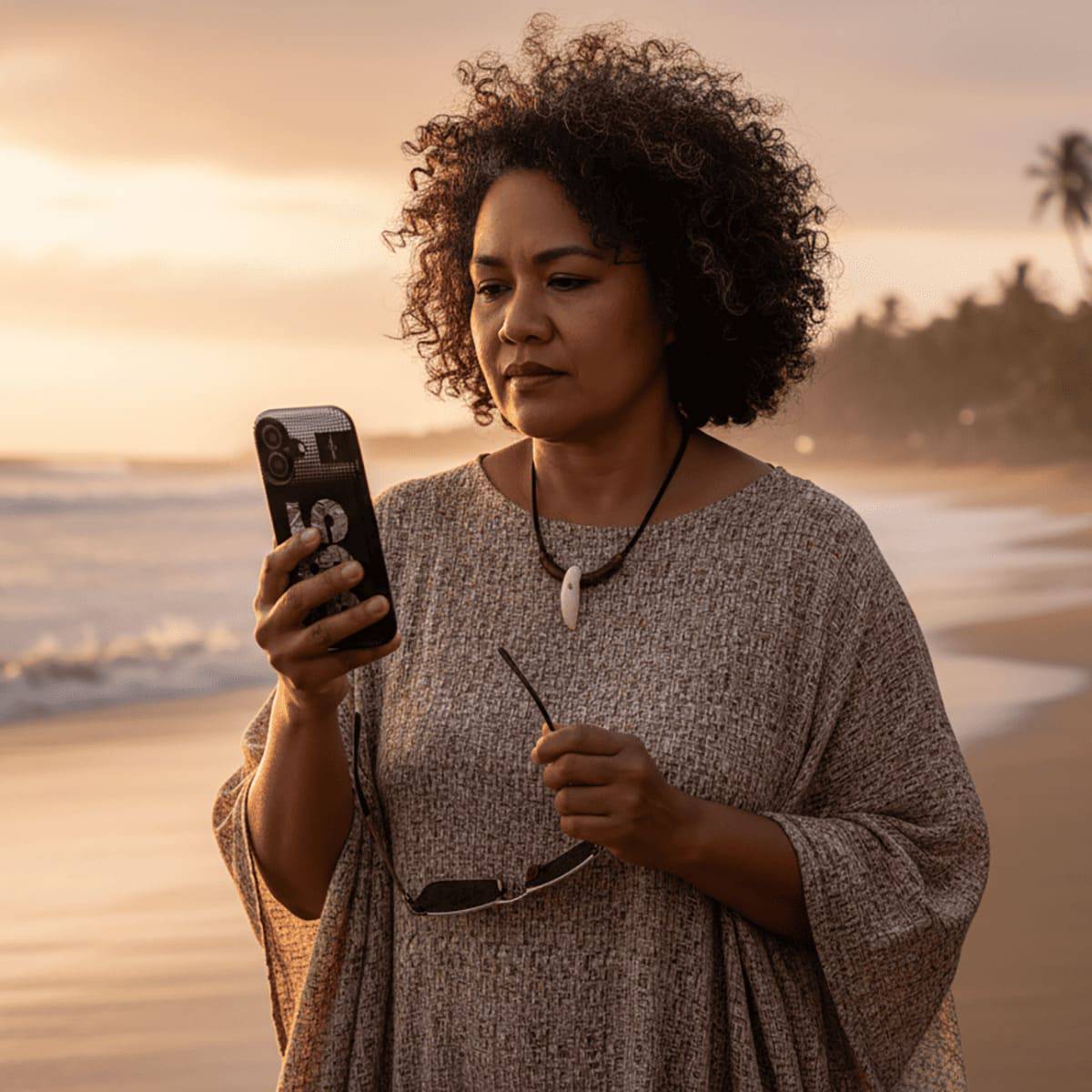 WOYC Tough Phone Case 685 for AU/NZ/USA, rugged protective case with a Koko Samoa design for smartphones.