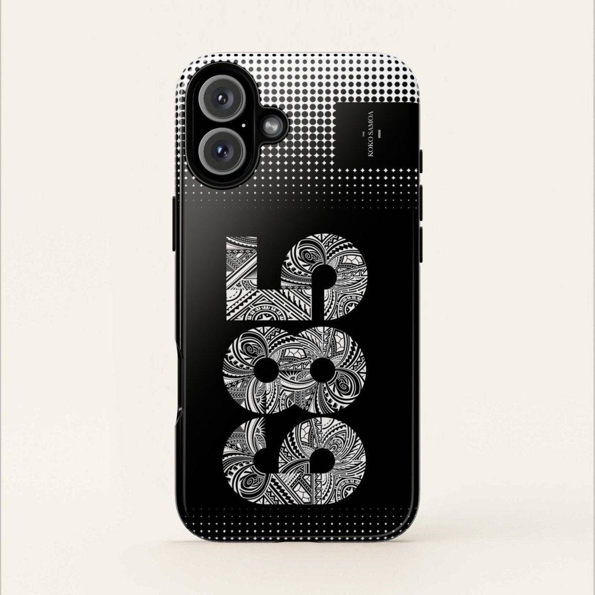 WOYC Tough Phone Case 685 for AU/NZ/USA, rugged protective design with Koko Samoa artwork visible on the case.