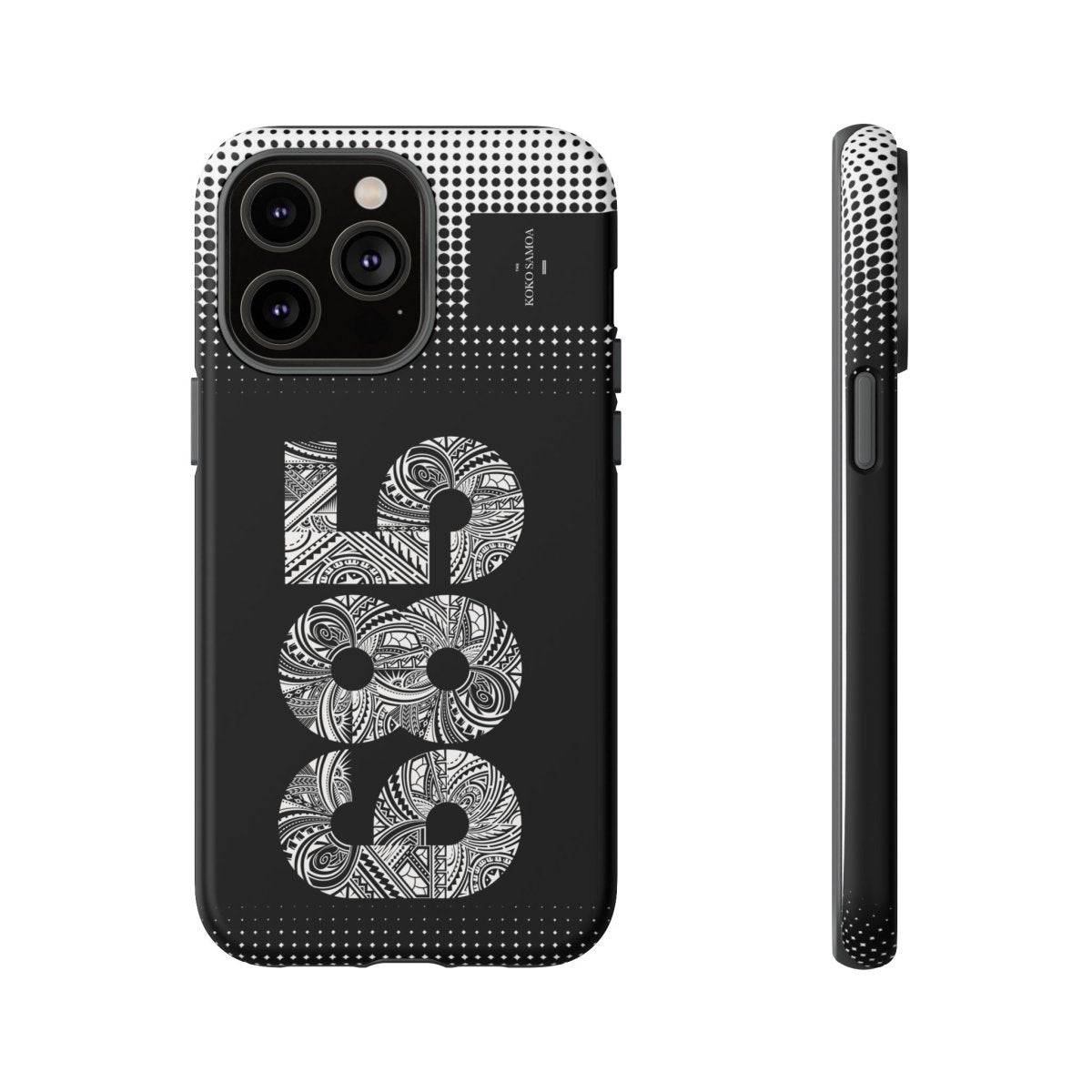 Tough Phone Case 685 for AU/NZ/USA, rugged protective cover with tropical design featuring Koko Samoa artwork.