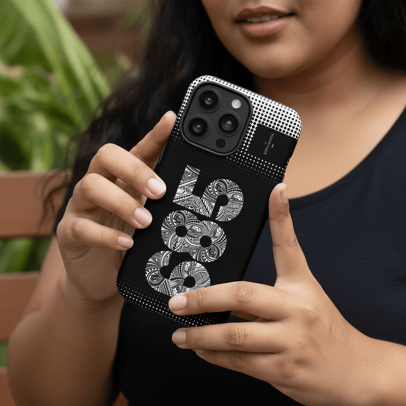 WOYC tough phone case 685 for AU/NZ/USA, featuring a durable design and colorful Koko Samoa pattern.