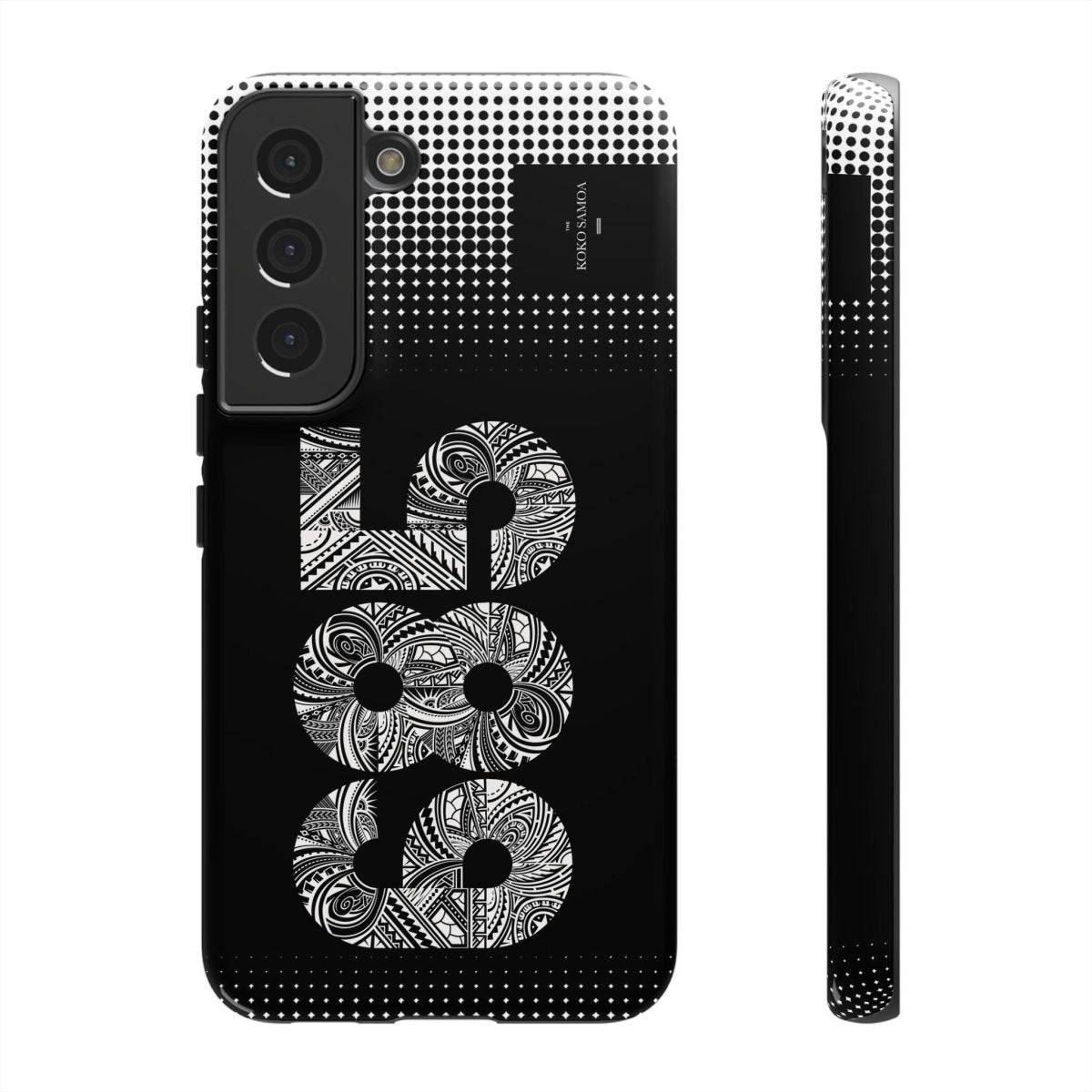 WOYC Tough Phone Case 685 for AU/NZ/USA, rugged design with tropical Koko Samoa pattern, offers durability and protection for smartphones.