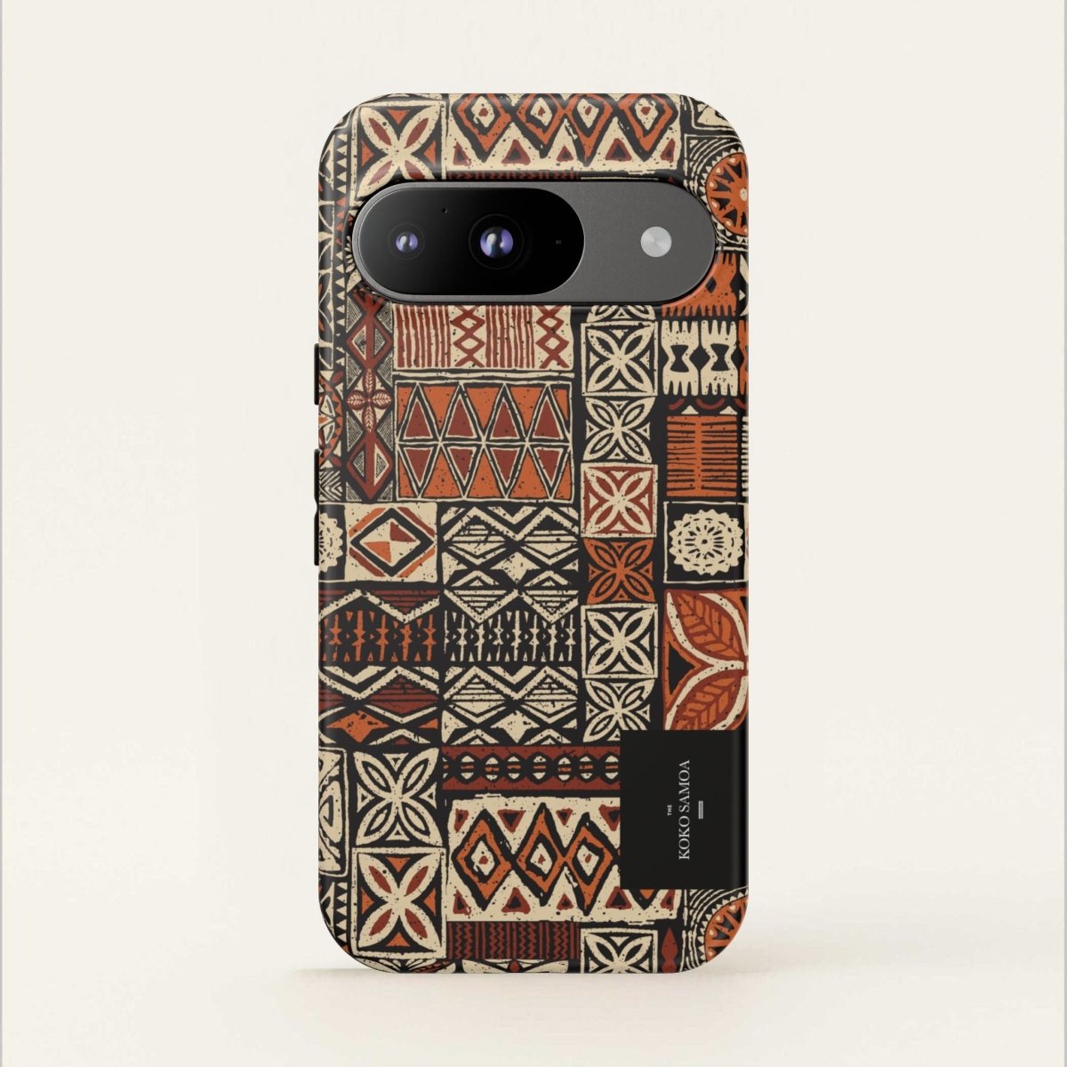 WOYC Tough Phone Case Elei with Samoa Koko design, durable protective cover for smartphones in AU, NZ, and USA.