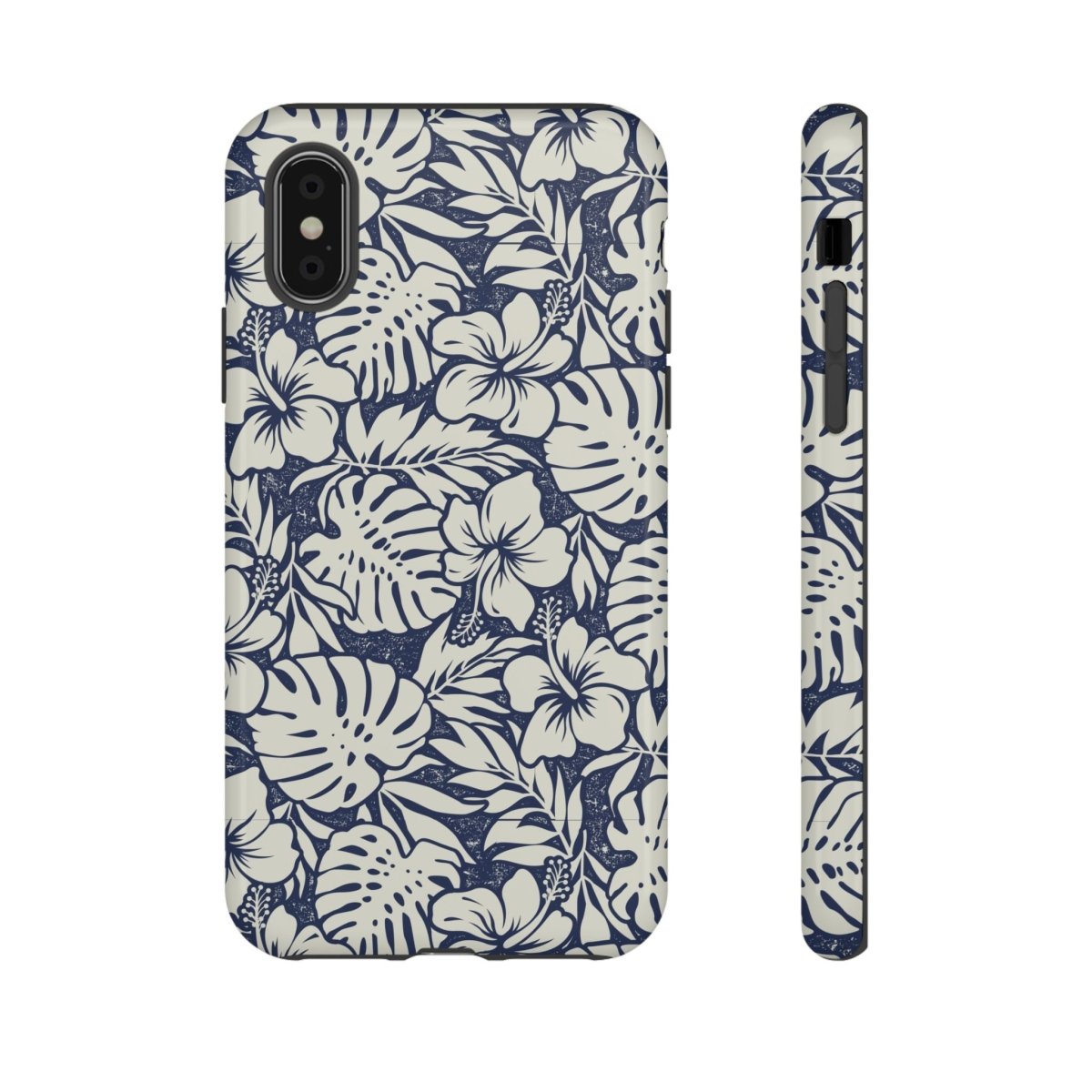 Tough Phone Case with Falefa Breeze design featuring vibrant Koko Samoa patterns for AU, NZ, and US models.
