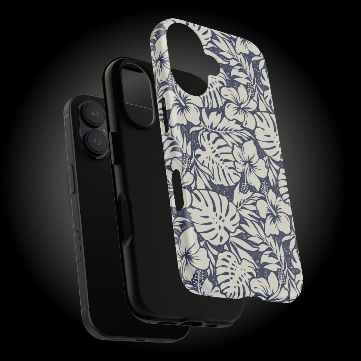 Tough Phone Case with Falefa Breeze design, featuring vibrant Koko Samoa artwork on durable protective cover.