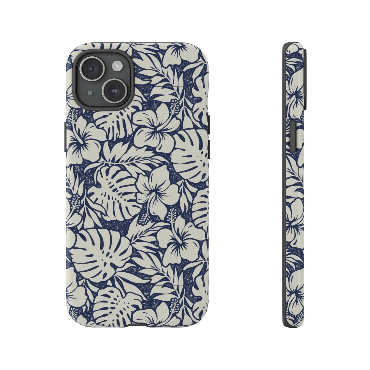 Printify Tough Phone Case Falefa Breeze design for AU/NZ/USA, durable protective cover with tropical Samoan pattern.