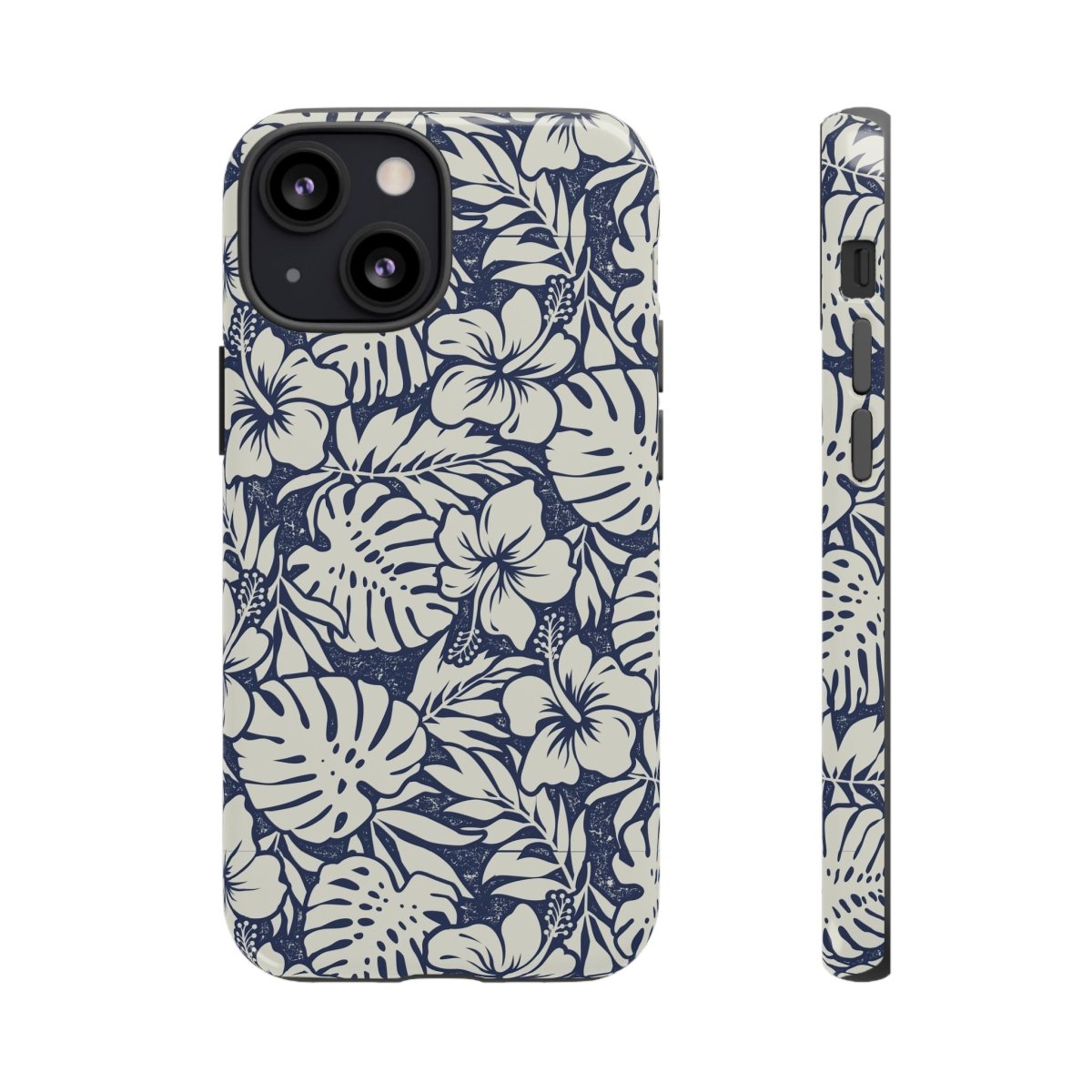Printify Tough Phone Case Falefa Breeze design for AU/NZ/USA, featuring a vibrant tropical pattern on durable phone protection