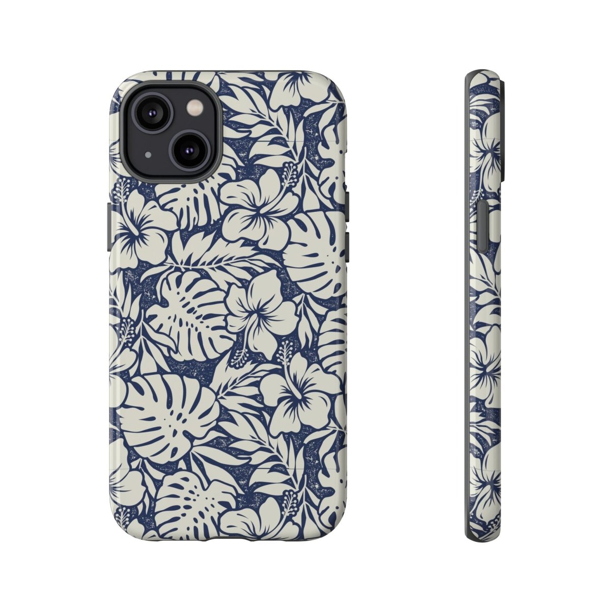 Printify Tough Phone Case with Falefa Breeze design, rugged protection for smartphones, featuring tropical motifs and vibrant colors.