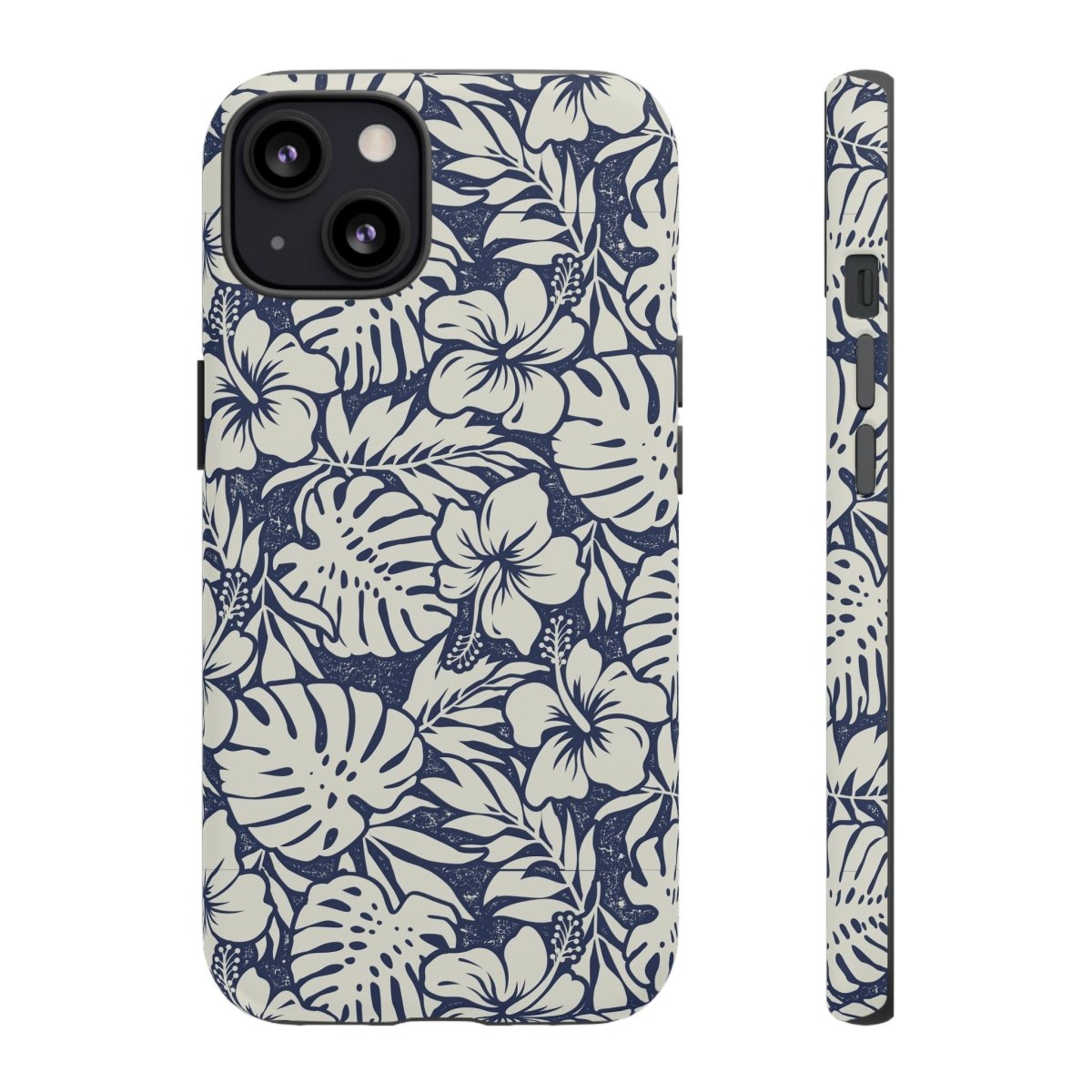 Printify Tough Phone Case featuring Falefa Breeze design, durable protective cover for smartphones with tropical pattern.