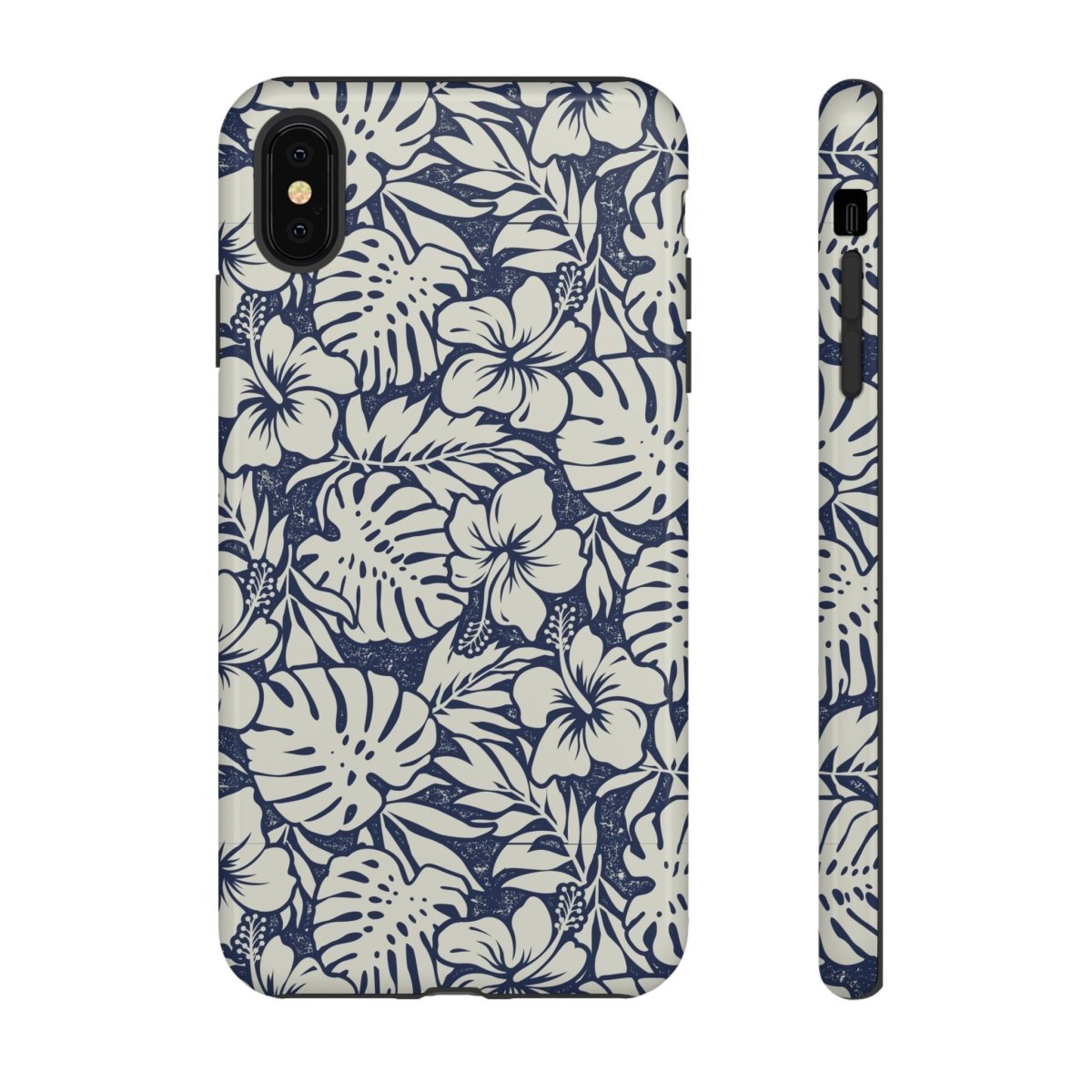Tough Phone Case Falefa Breeze design for AU/NZ/USA, featuring a vibrant tropical pattern on durable phone protection.