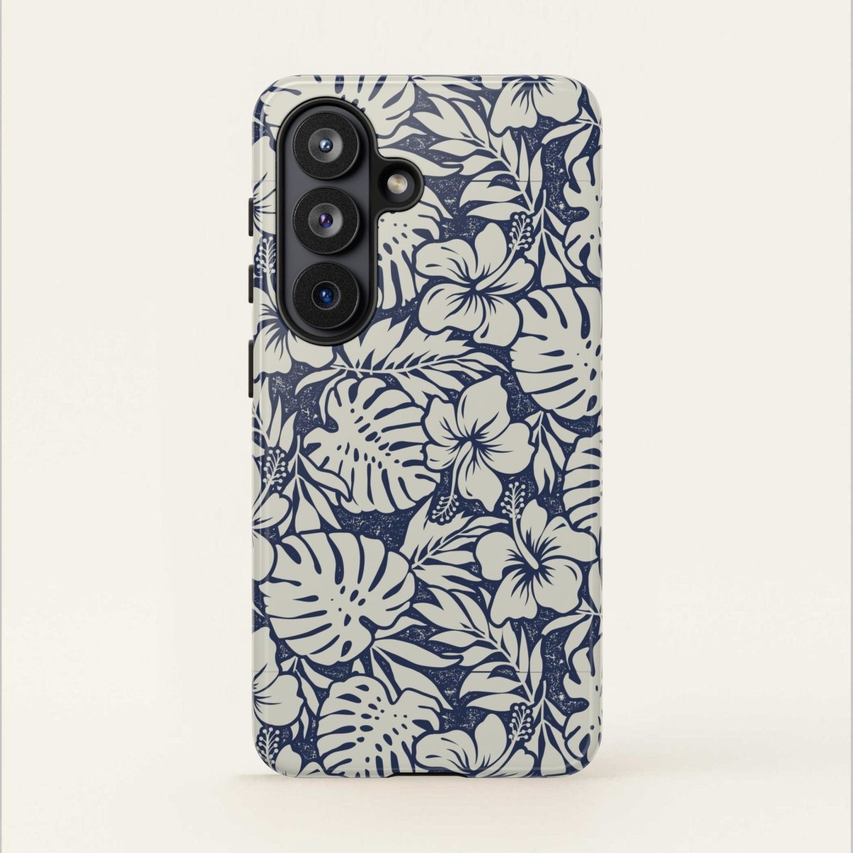 Printify Tough Phone Case with Falefa Breeze design, durable protective cover for AU/NZ/USA smartphones, featuring tropical artwork.