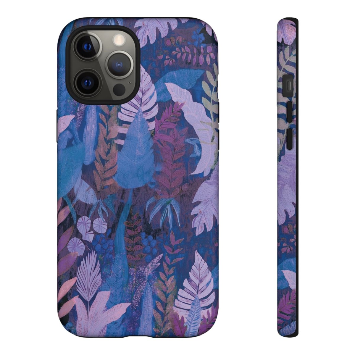 Durable lavender palms print phone case, designed for tough protection for smartphones in AU, NZ, and USA.